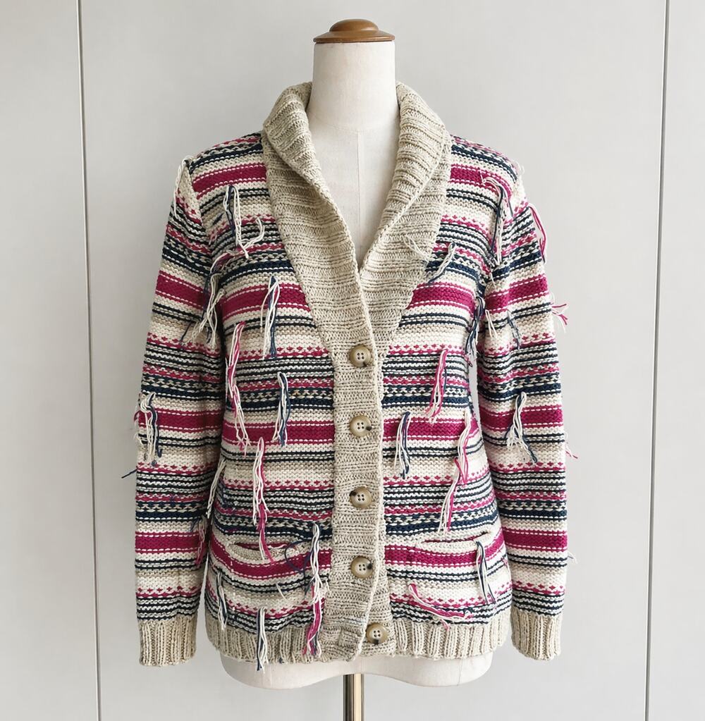 Womens Swildens Cardigan Sweater Size Small Funky Unique Dopamine Cotton